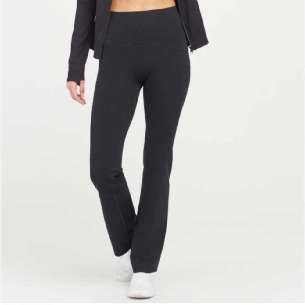 SPANX Black Bootcut High-Rise Leggings
